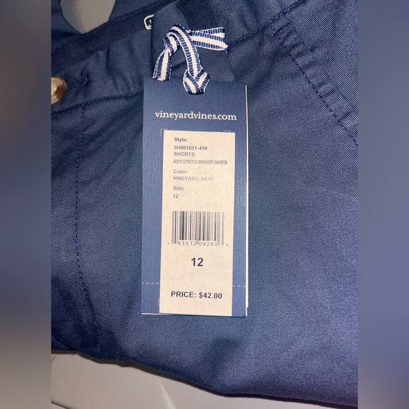 Vineyard Vines navy blue Stretch Breaker Shorts - Picture 5 of 6